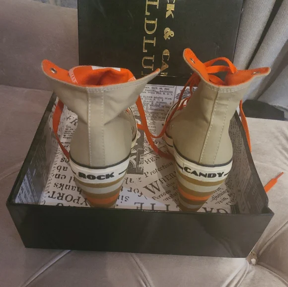 Rock & Candy gold deluxe platform sneakers size 8.5 - Picture 9 of 9